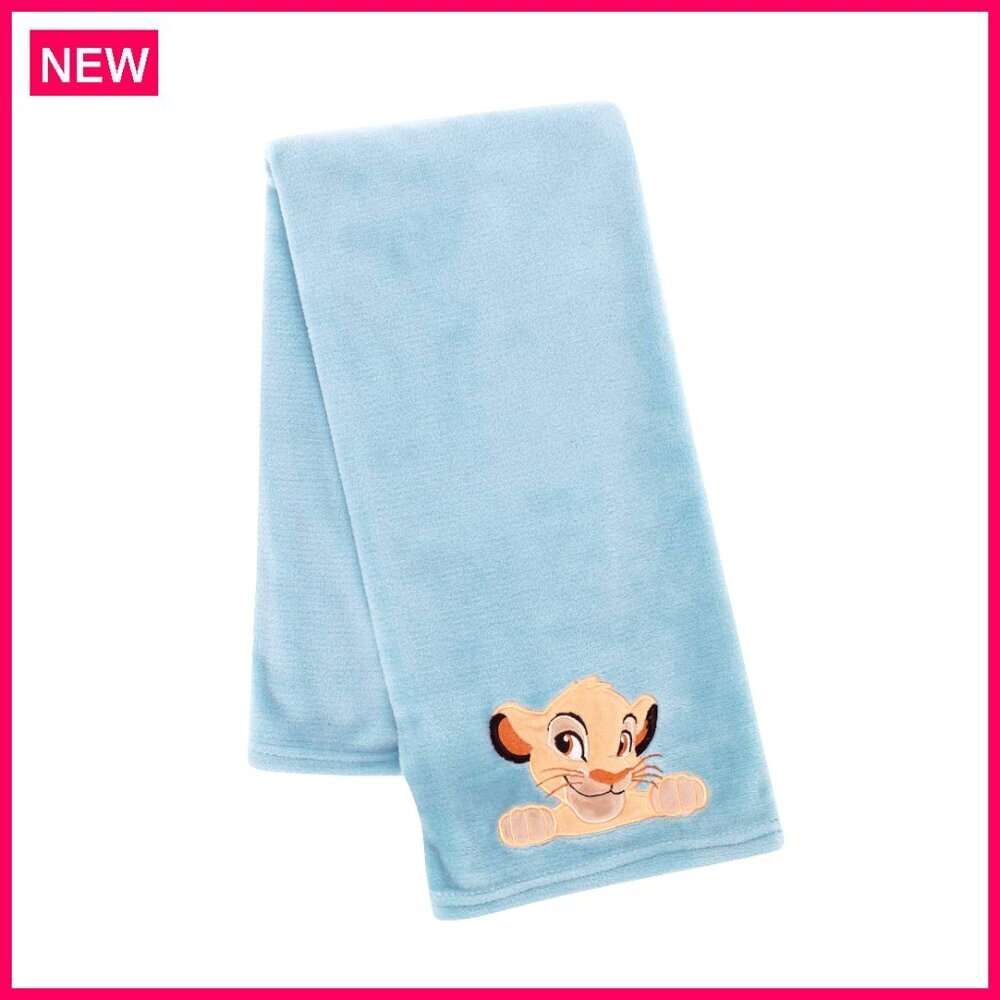 Lion King Adventure Baby Blanket 30x40 Inch Minky Fur Simba Nursery